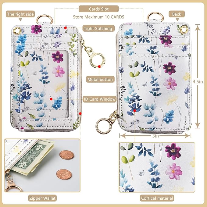 bolimoss 2-in-1 ID Badge Holder & Lanyard Wallet - Image 5
