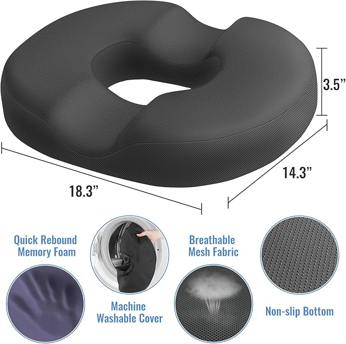 CloudBliss Donut Pillow Seat Cushion - Image 2