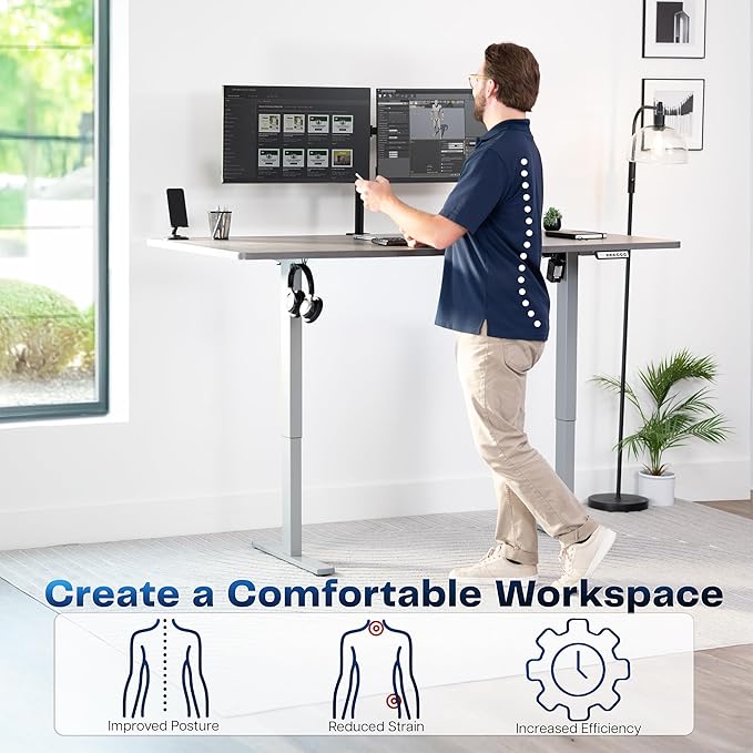 VIVO Electric 71 x 36 in Standing Desk, Memory Height Adjustment, 1B Series - Image 4