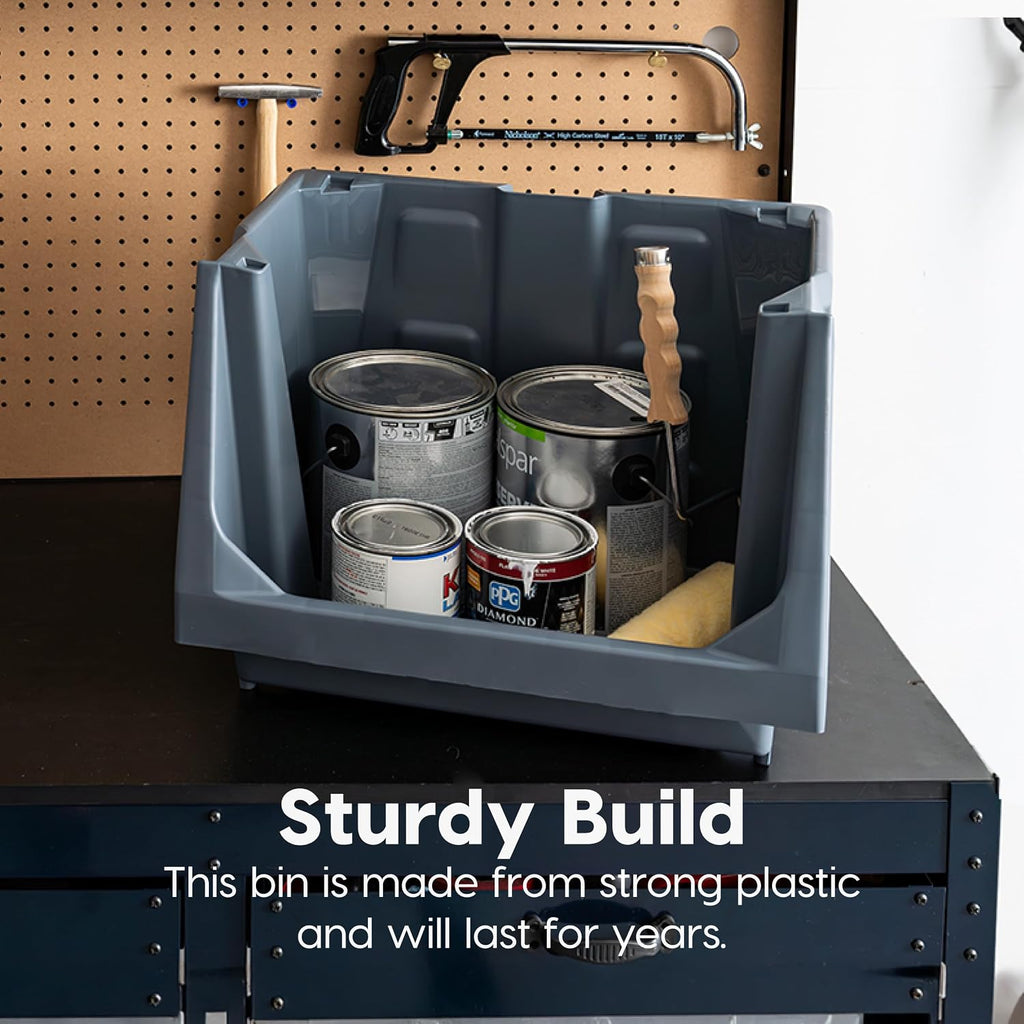 iris usa 3-pack large open front storage bins, package contents