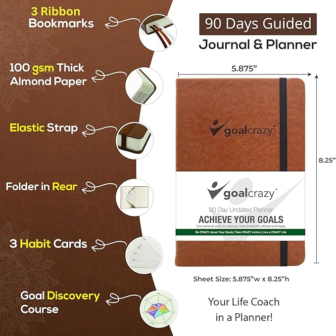 Undated Daily Planner to Achieve Your Goals 2025-2026 - Image 2