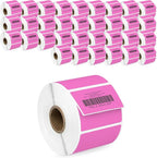 HOUSELABELS 2.25" x 1.25" Pink Address Labels on 1" Core Compatible by HouseLabels