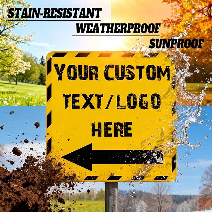 Custom Square Up Arrow Metal Signs - Image 3
