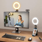 Evershop Ring Light for Laptop Desk Clip On, Small Computer Video Conference by Evershop