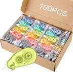 Chivao 100 Pack Mini Correction Tape Bulk Ink Corrector Eraser Tape Set Cute by Chivao