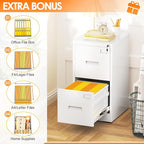 INTERGREAT 2 Drawers File Cabinet - Image 3