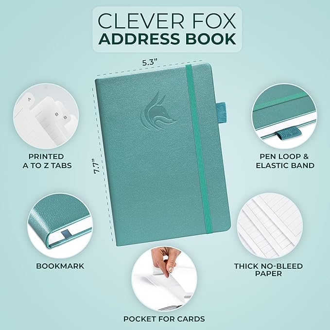 Clever Fox Address Book with alphabetic tabs - Image 2
