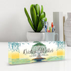 AZUFEMOS Personalized Acrylic Desk Name Plate Custom Employee Appreciation - Image 3