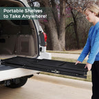 deanic 4 tier foldable storage shelves with wheels, view 11