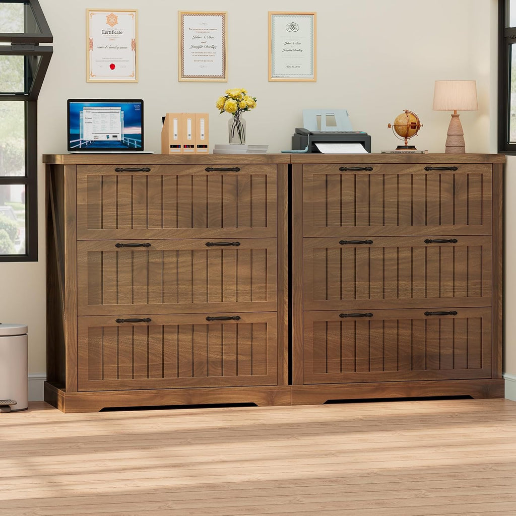 sedeta farmhouse 3 drawer file cabinet for home, package contents
