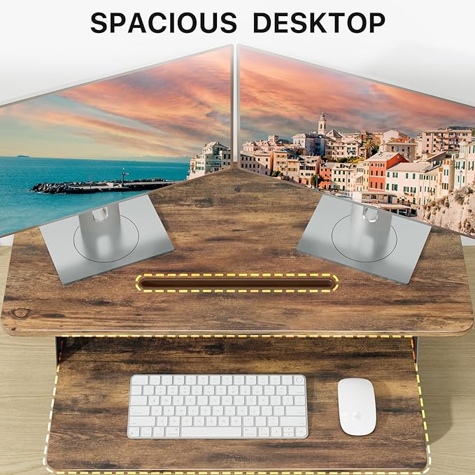 JOY worker Standing Desk Converter, Desktop Workstation Riser - Image 4