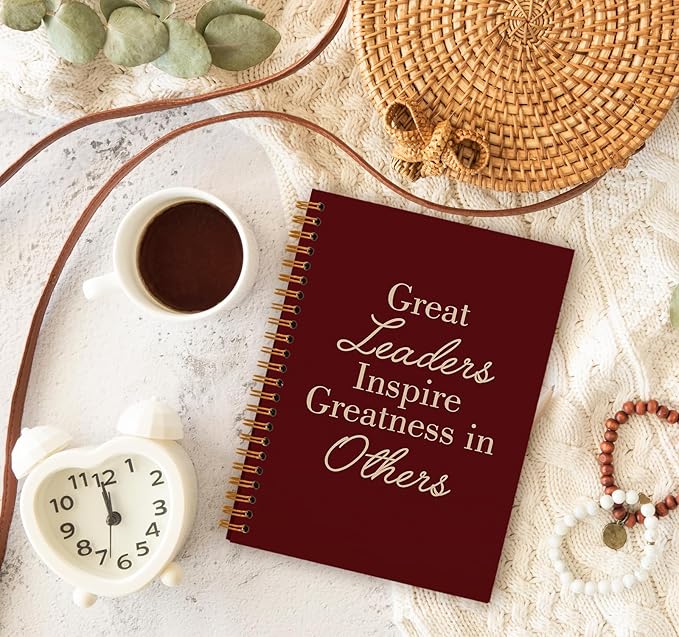 OXW Red Meeting Notebooks for Work, Leadership Gifts Office Work Notebook - Image 3