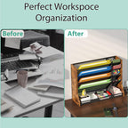jakyitvi 5 tiers ironwood wall desk file holder, package contents