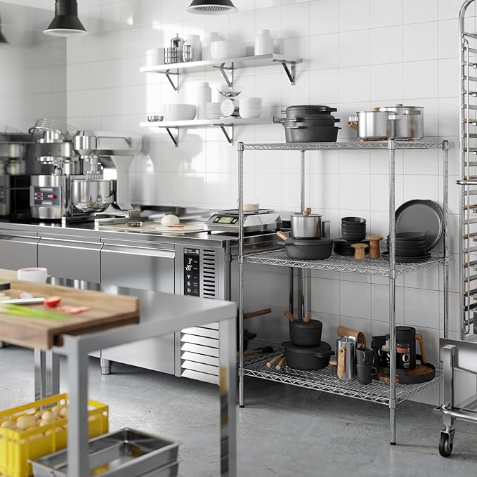 Regal Altair 24" Deep x 36" Wide x 54" Height Wire Shelving Kit | 3-Tier | NSF - Image 7