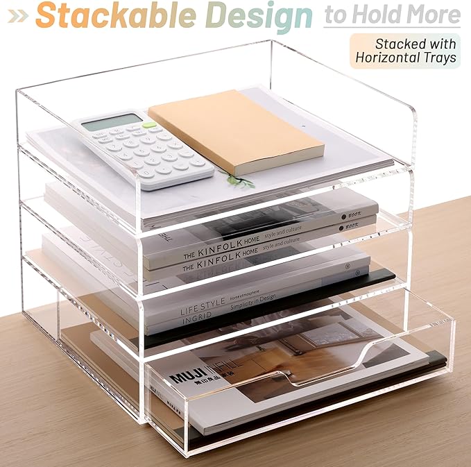 SANRUI 2-Tier Paper Letter Tray Organizer - Image 9