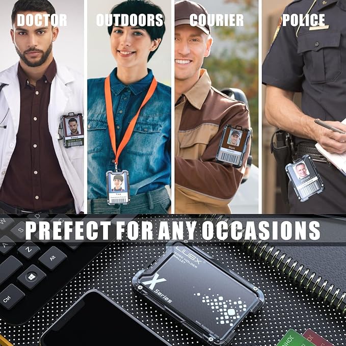 LIUGX Carbon Fiber Badge Holder, ID Card Holder - Image 5