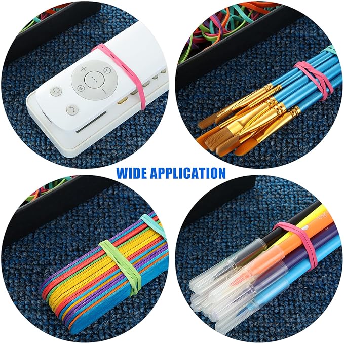 CYEAH 10PCS Colorful Rubber Band Ball, Stationery Holder Band Loops - Image 7