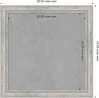 Amanti Art Silver Framed Magnetic Board 23x23 Medium Vision Board - Image 3