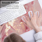 QIYI Large Mouse Pad, Cute Pink Desk Mat - Image 4