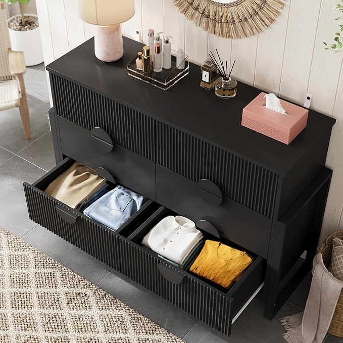 LGHM Fluted Dresser for Bedroom - Image 8