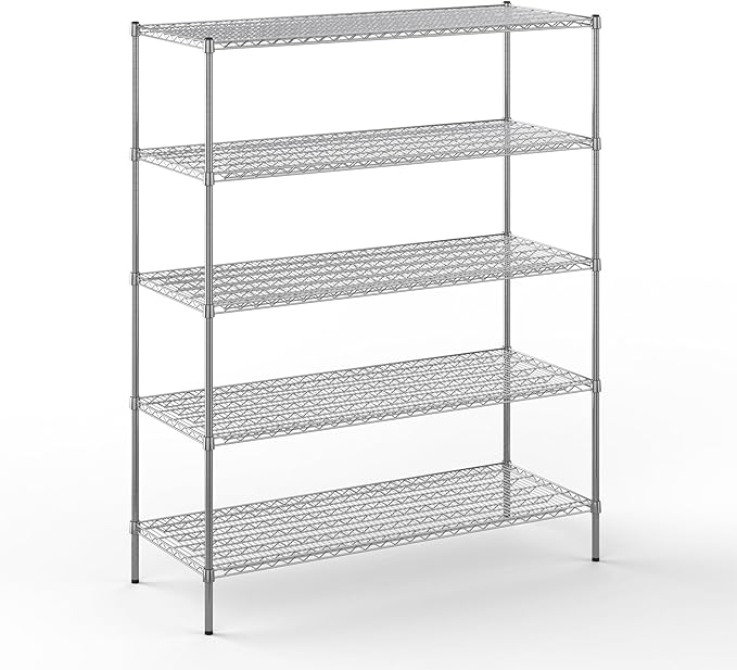 Regal Altair 24" Deep x 60" Wide x 74" Height Wire Shelving Kit | 5-Tier | NSF by Regal+Altair