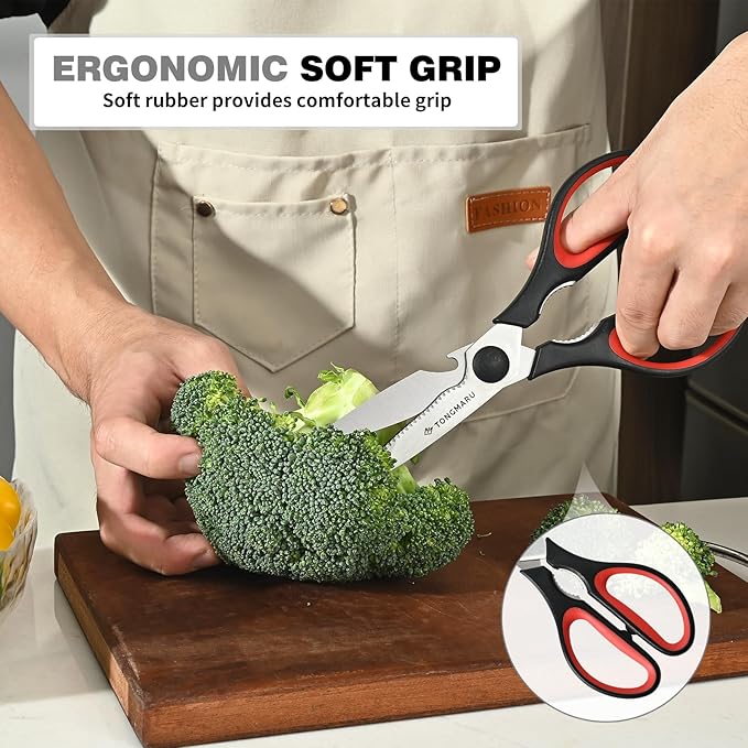 Kitchen Cooking Shears Heavy Duty Kitchen Scissor with, Detachable, All Purpose - Image 6