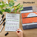Shuttle Art Dry Erase Markers, 32 Pack Black Whiteboard Markers, Fine Tip Dry - Image 7