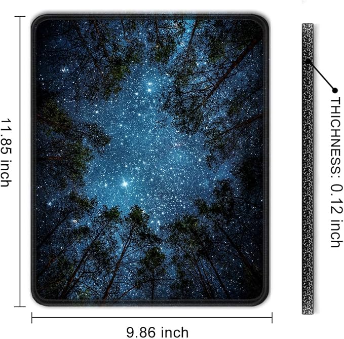 Auhoahsil Mouse Pad, 12 x 10 in Nature Theme Computer Mouse Pad - Image 7
