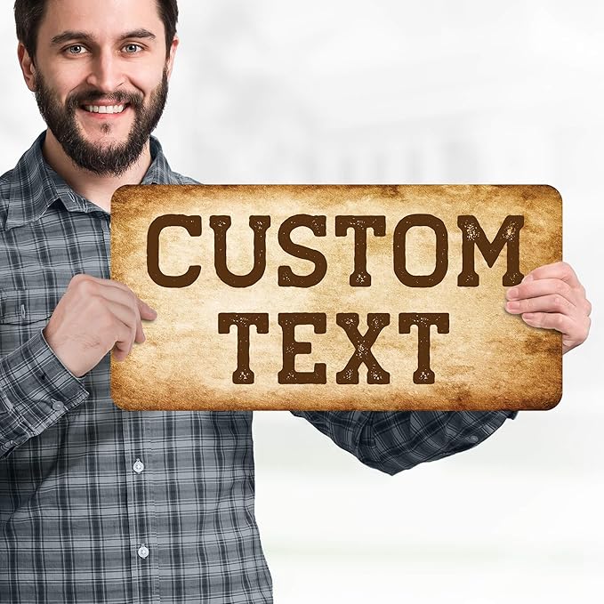 Custom Sign, Custom Street Sign, 11 Font Colors, 13 Font Styles, 4 Hole Options - Image 2
