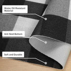 GENIMO Checkered Rug 27.5x44 inches Black and White Outdoor Rug Buffalo Plaid - Image 7