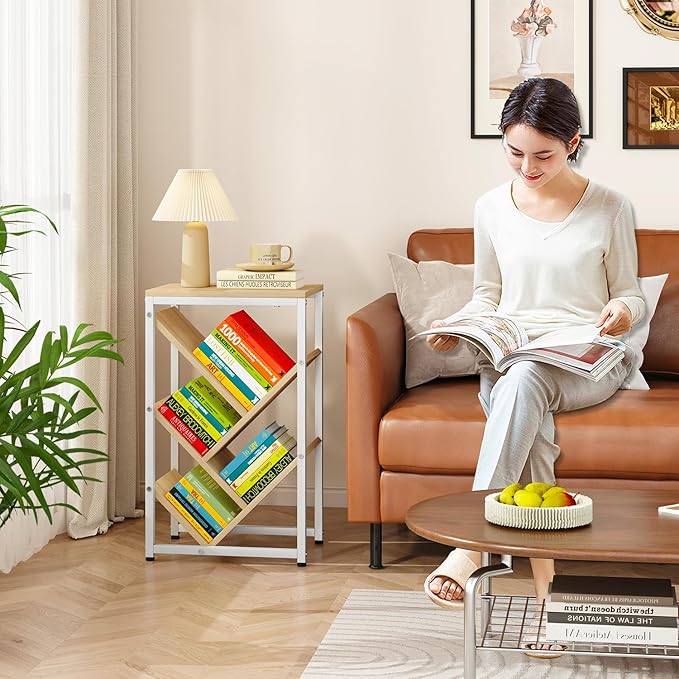 IBUYKE 5 Tier Tree Bookshelf, Small Desktop Bookshelf - Image 2