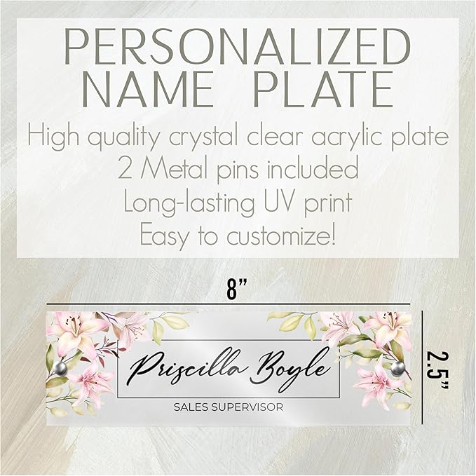 Personalized Acrylic Door Name Plate - Image 7