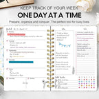 Undated Weekly and Monthly Planner – 12-Month To Do List Notebook Organizer - Image 3