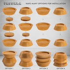 Bed Risers, Furniture Risers Can be Adjusted to 2'' 3''or 4'', Lifts Furniture - Image 4