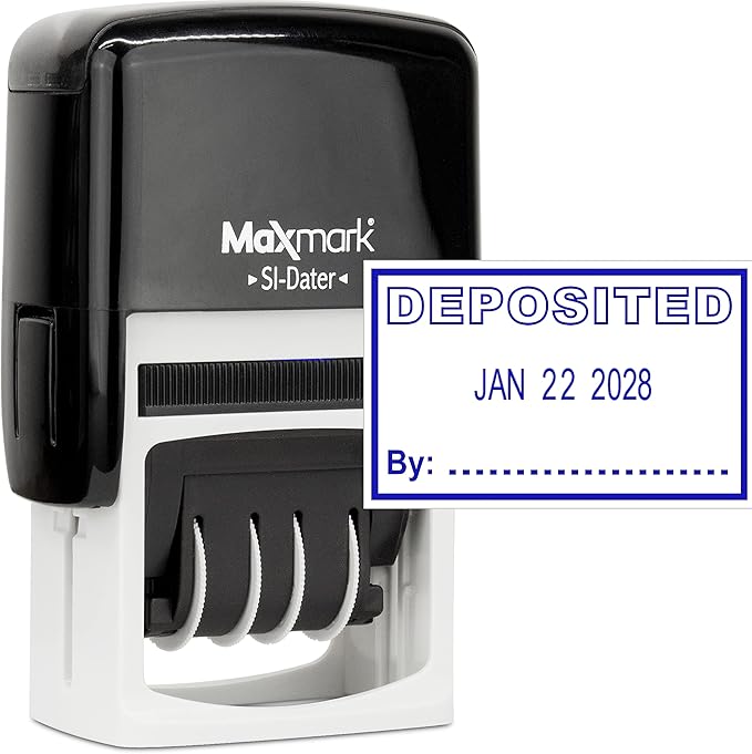 MaxMark Office Self Inking Date Stamp by Maxmark