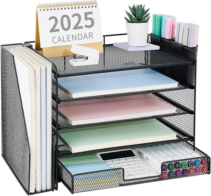 OPNICE Desk Organizer, 5-Tier Paper File Organizer - Image 8