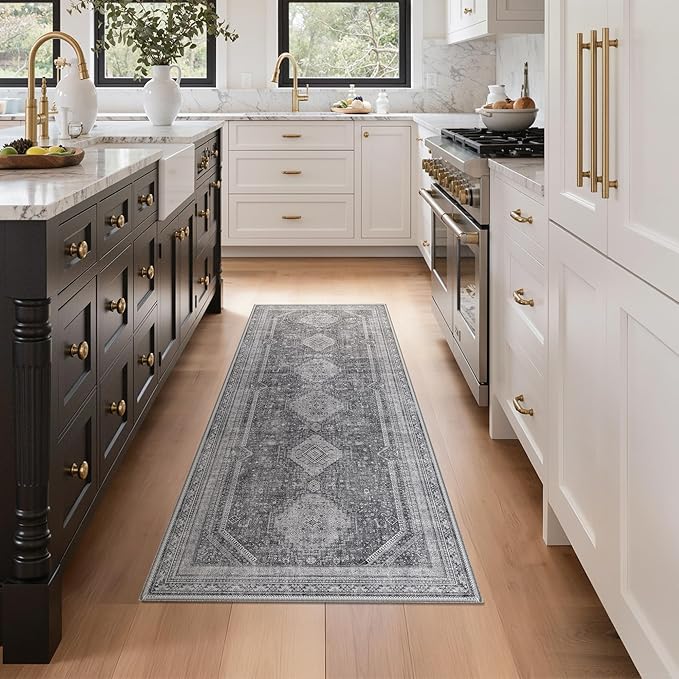 GENIMO Runner Rug 2x6 Non Slip Machine Washable Hallway Runner Rug, Low Pile - Image 3