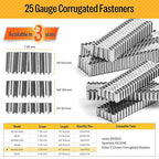 meite Corrugated Fasteners MC112 25 Gauge 1-Inch Crown 1/2-Inch Length Staples - Image 2