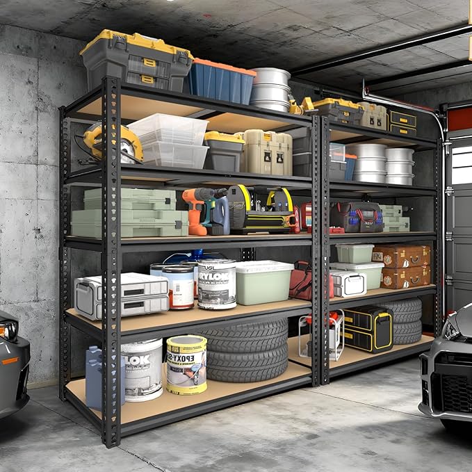 ZEUKMXOO Garage Racks for Storage，5-Tier Adjustable Garage Shelving Storage - Image 2