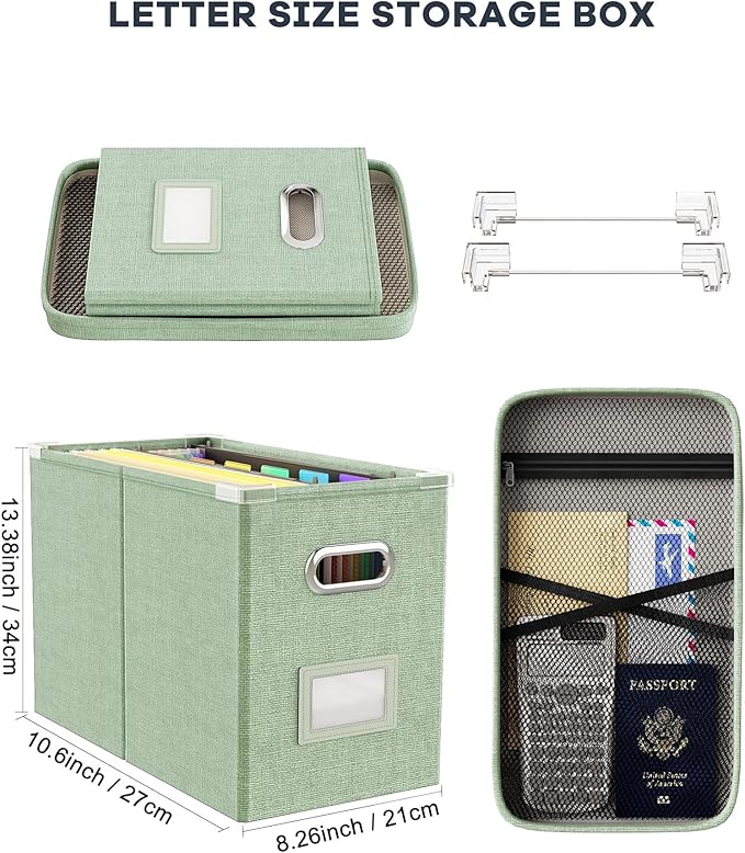 Oterri Hanging Filing File Box - Image 2