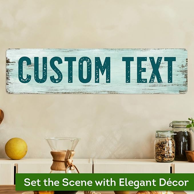 Custom Sign, Custom Street Sign, 11 Font Colors, 13 Font Styles, 4 Hole Options - Image 4