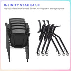 BROBRIYO 2 Pack Stackable Conference Room Chairs - Image 7