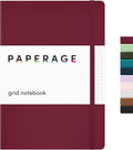PAPERAGE Graph Paper Journal Notebook, 160 Pages, Medium 5.6 in x 8 in by PAPERAGE