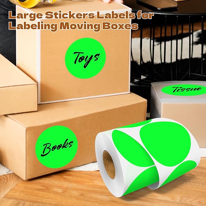 3 Inch Round Color Coding Labels - Image 5