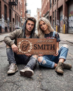Custom Family Name Sign | Personalized Wooden Wedding Gift | Rustic Last Name - Image 8