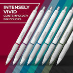 Sharpie S-Gel Pens, Fashion Barrel Gel Pens, Pearl White Body, Medium Point - Image 4