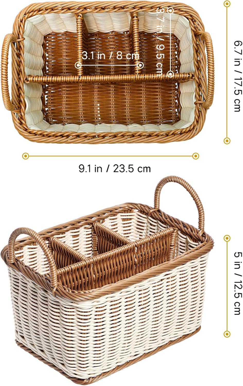 HEMOTON Utensil Caddy, Silverware Holder for Party Picnic Kitchen