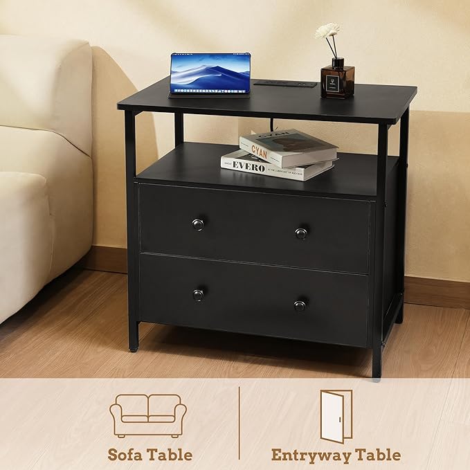 Edbuosy 27 inch Wide Night Stand - Image 8