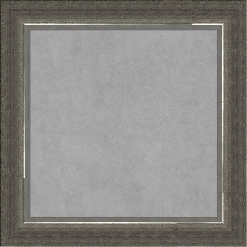 Amanti Art Silver Framed Magnetic Board 15x15 X-Small Vision Board