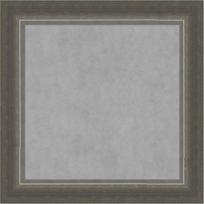 Amanti Art Silver Framed Magnetic Board 15x15 X-Small Vision Board by AmantiArt
